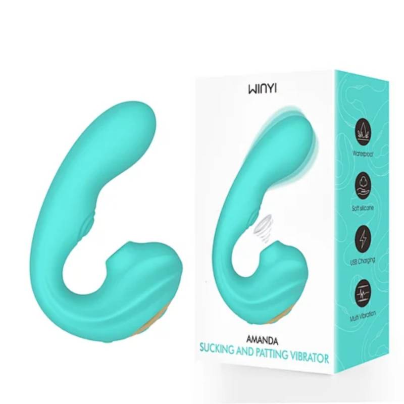 AMANDA SUCKIG AND PATTING VIBRATOR WINYI