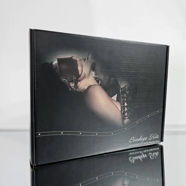 KIT SADO - BONDAGE 10 PCS NEGRO EV-SM589