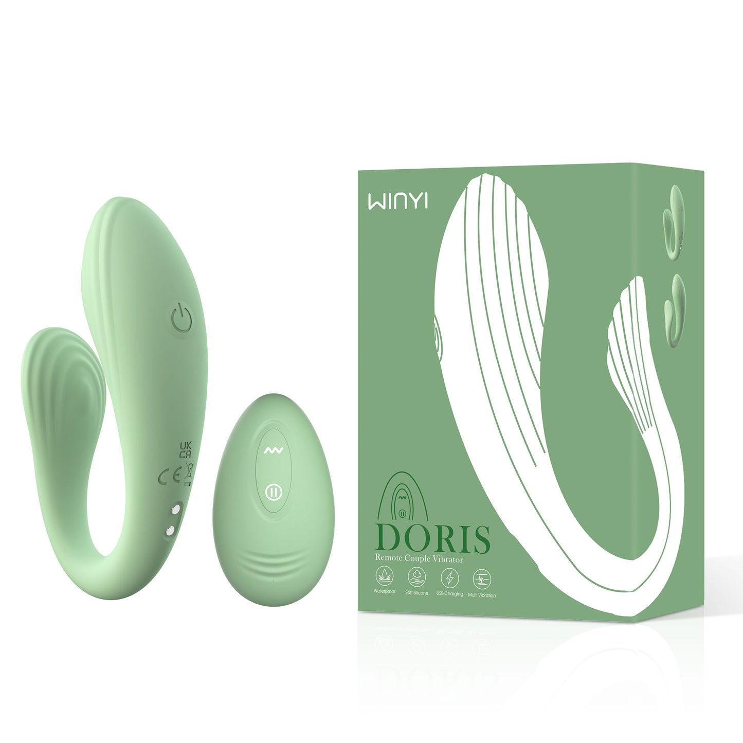 VIBRADOR PARA PAREJAS A CONTROL REMOTO DORIS WINYI-Juguetes-Sexo Sentido-SexoSentido
