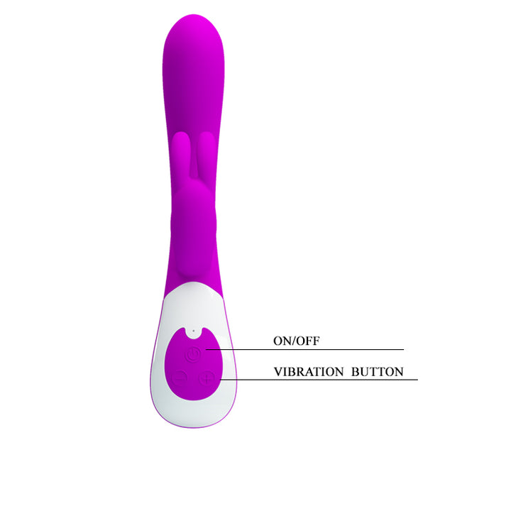 VIBRADOR DOBLE ESTIMULACIÓN PRETTY LOVE HARLAN BI-014232-1-Juguetes-Sexo Sentido-SexoSentido