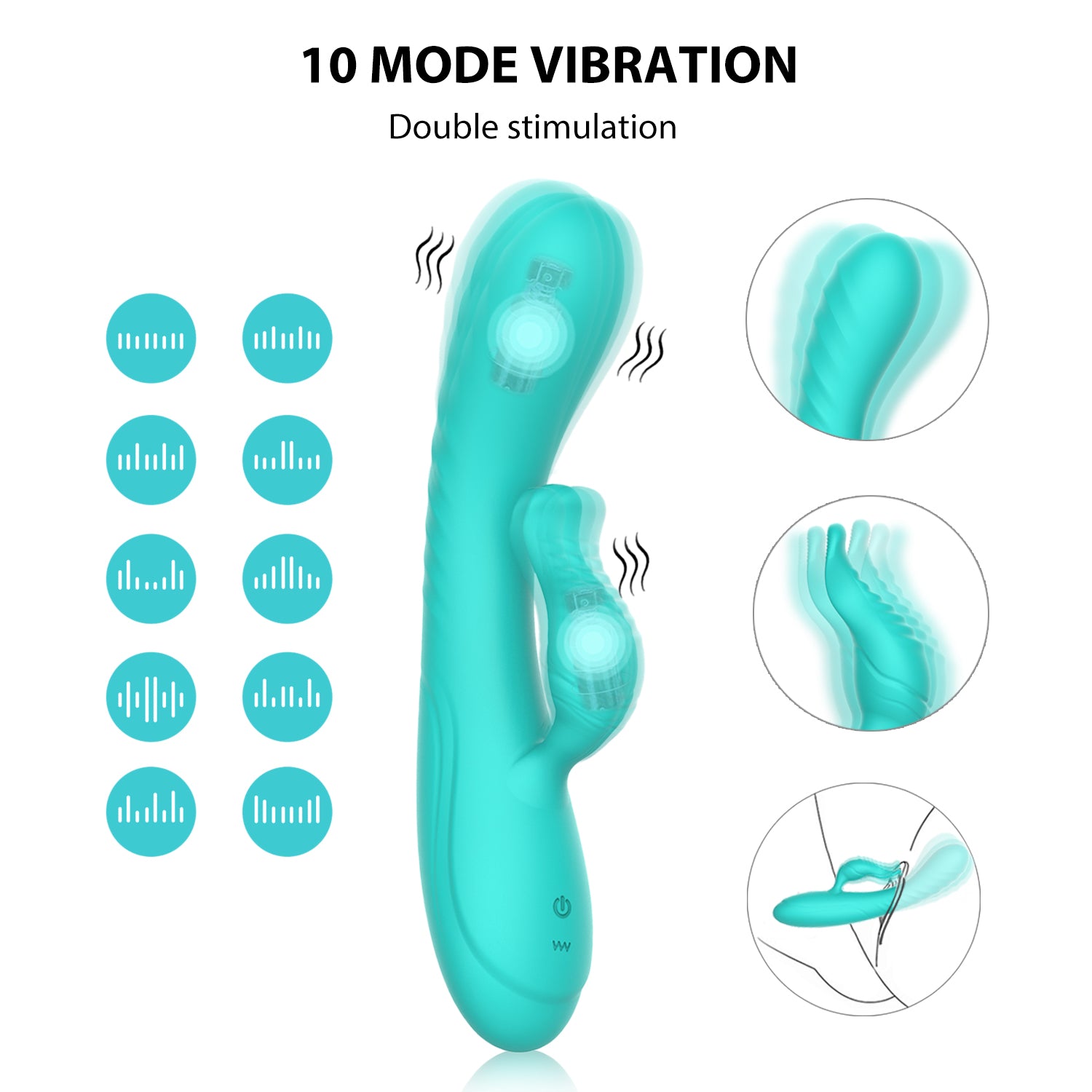 Vibrador Punto G + Clitorial Chloe