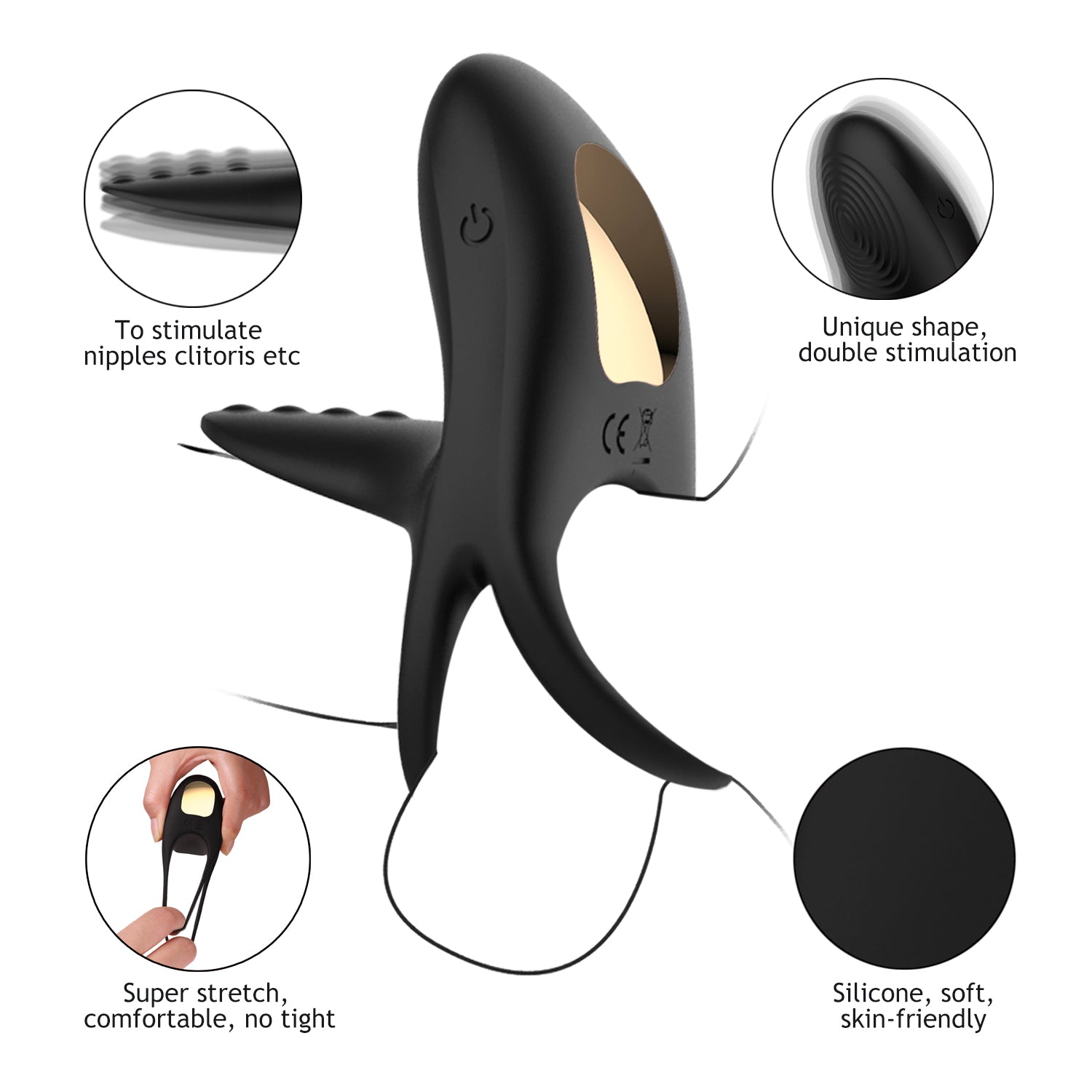 Winyi Edwin Anillo Vibrador Para El Hombre Al Control Remoto