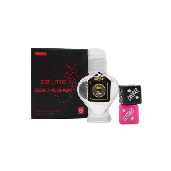 Lubricante Caliente Erotic 49ml con Dados