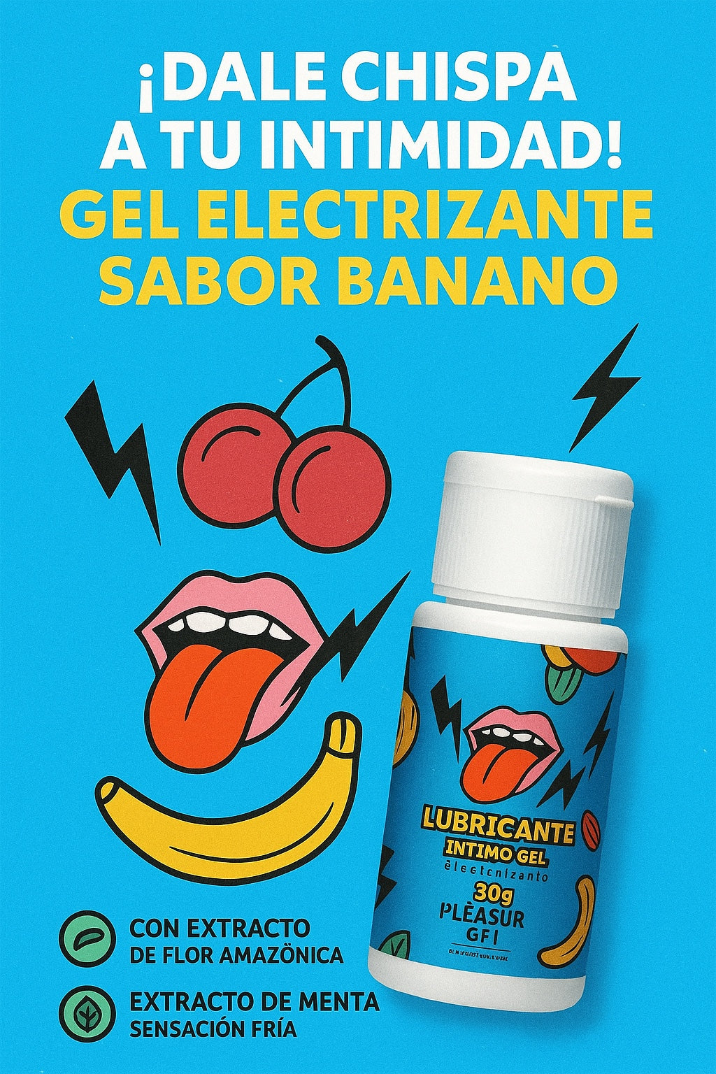 Lubricante Electrizante Banano 30 G