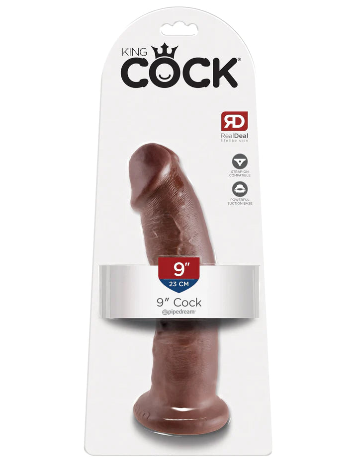 Masturbador Realista King Cock 9" Cock Brown (23cm)-Dildo realista-Sexo Sentido-SexoSentido