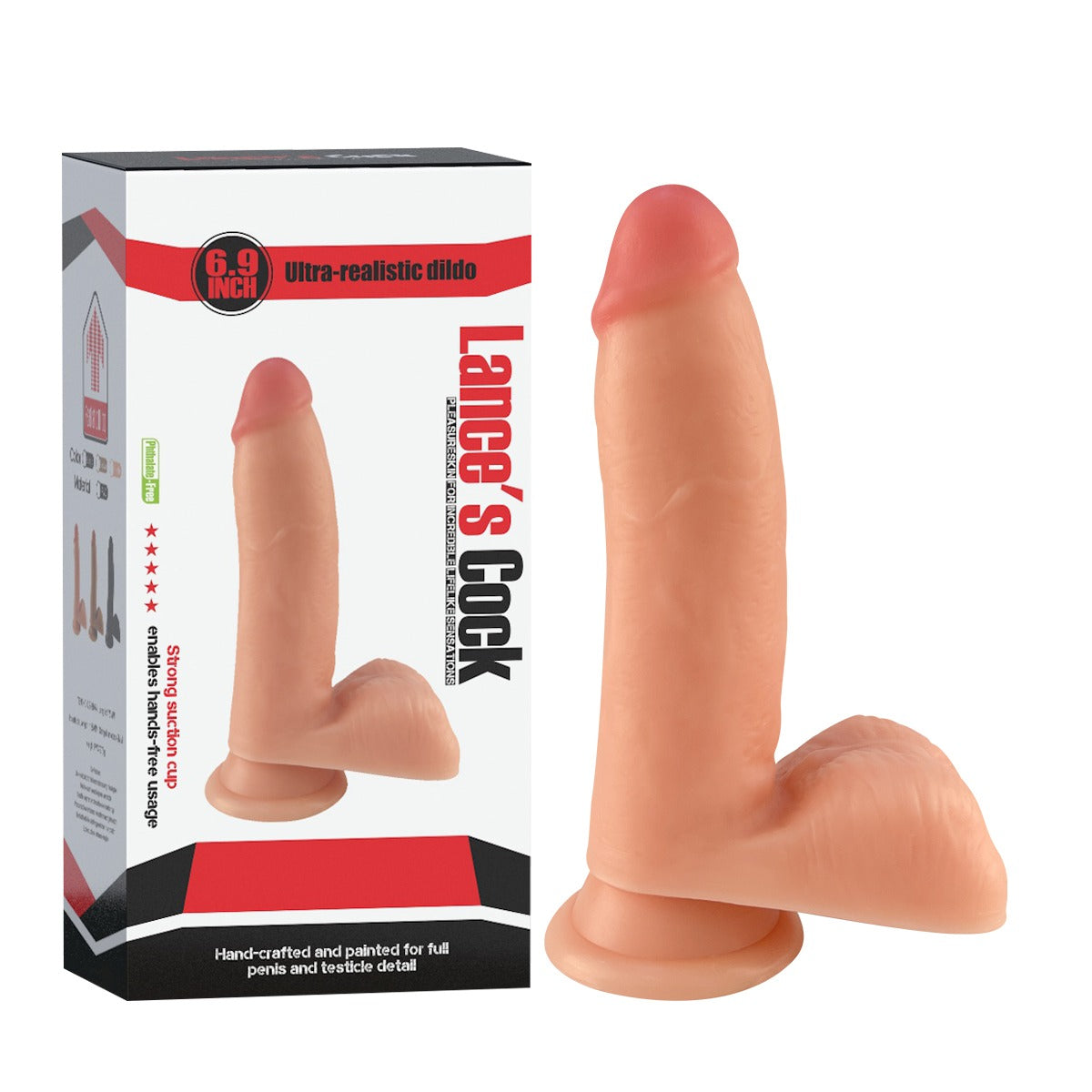 Lance’S Cock – Dildo Realista Con Ventosa 17,5 Cm (6.9”) QS-B074