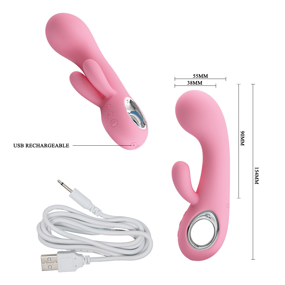 Vibrador Pretty Love Chris Rosa Claro Bi-014507-1