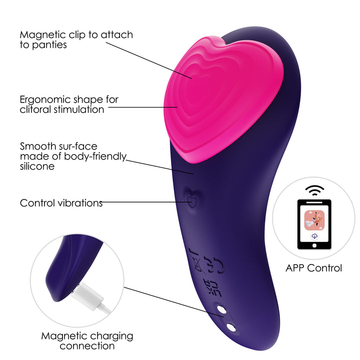 VIBRADOR INTERACTIVO TIPO PANTY PARA CLITORIS MY LOVE WINYI-Juguetes-Sexo Sentido-SexoSentido