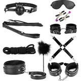 Kit Sado - Bondage 10 Pcs Negro Ev-Sm589