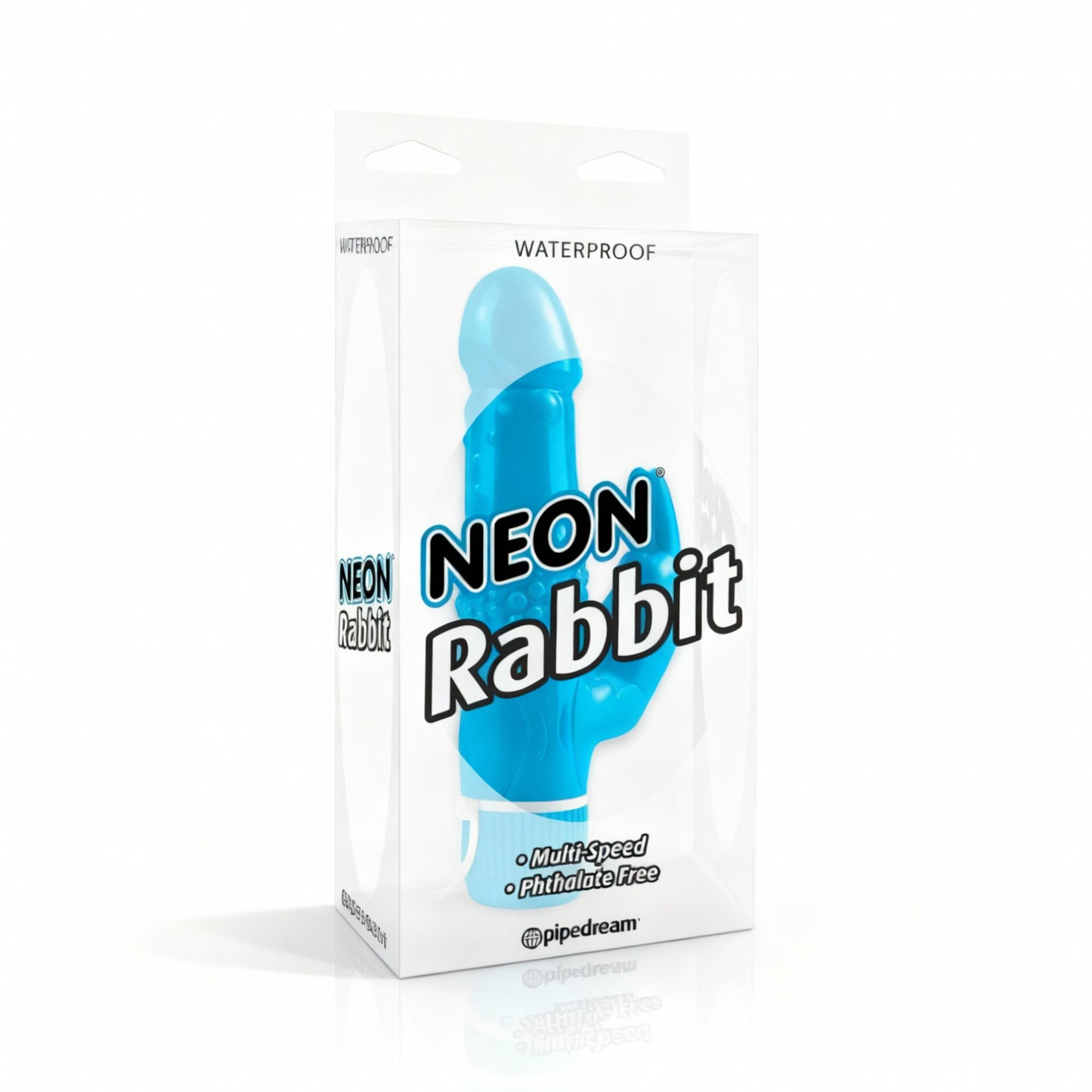 Vibrador Multivelocidades Neon Rabbit Azul