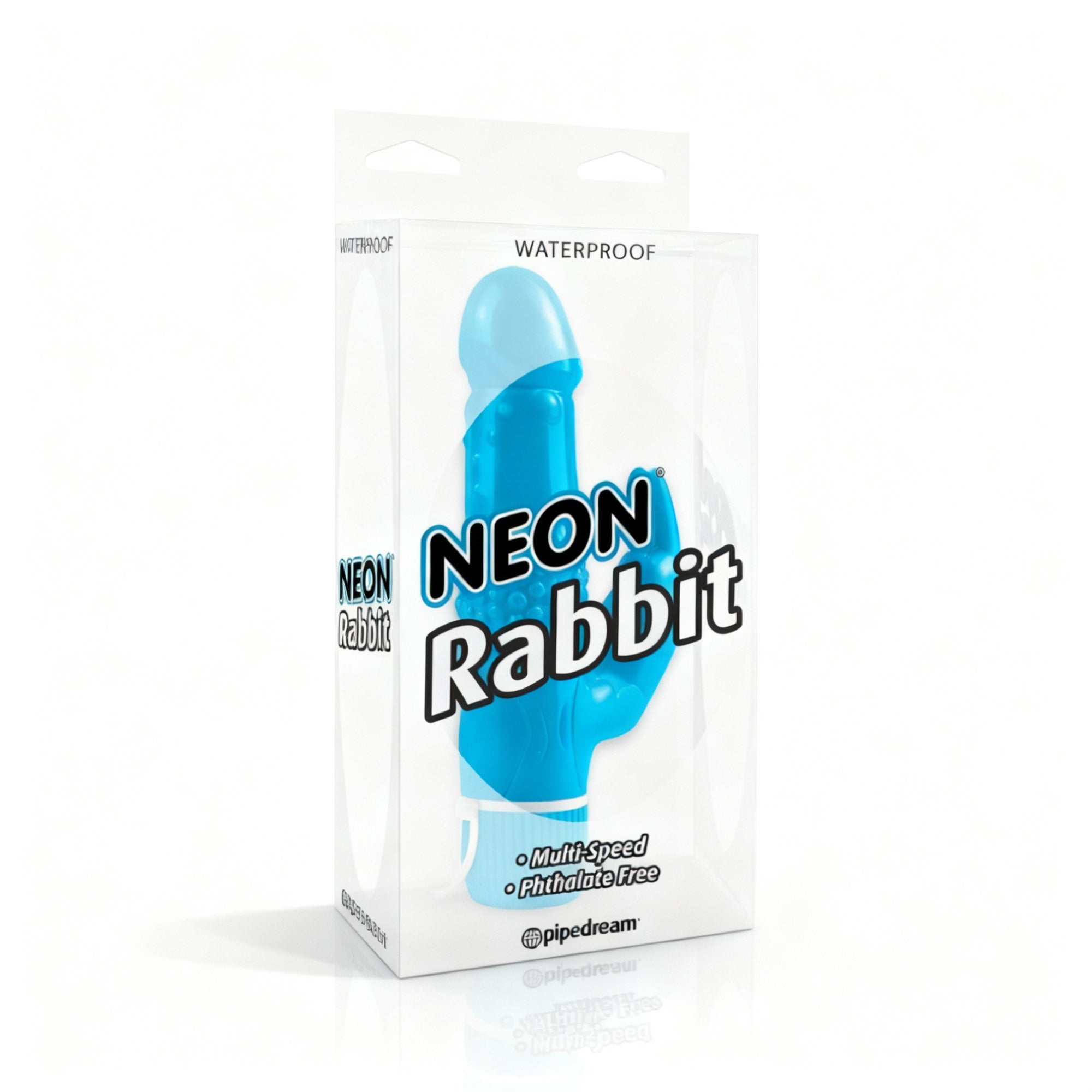 Vibrador Multivelocidades Neon Rabbit Azul