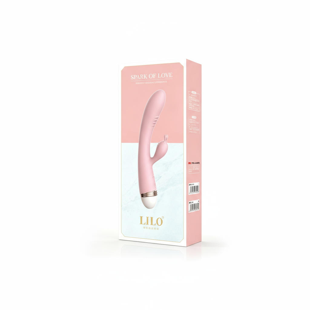 Vibrador Dual Curvado Para Punto G Y Clítoris - Modelo Ll-B1904-B