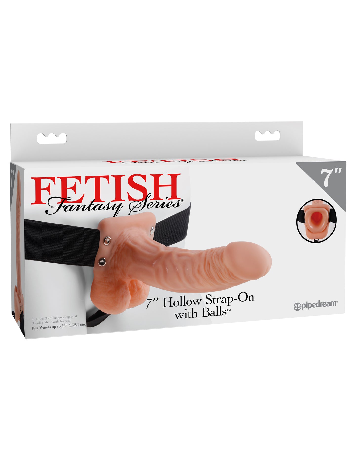 7" Hollow Strap-On with Balls PD3373-21