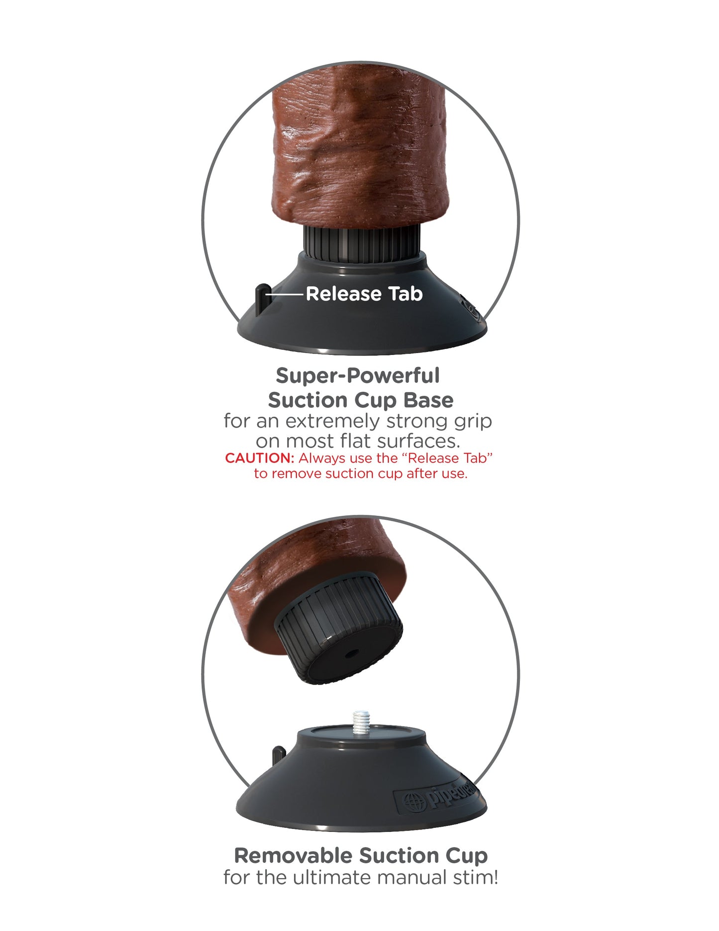 King Cock 10" Vibrating Cock With Balls - Brown Pd541029