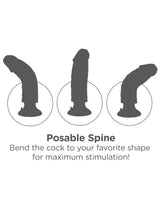 King Cock 10" Vibrating Cock With Balls - Brown Pd541029