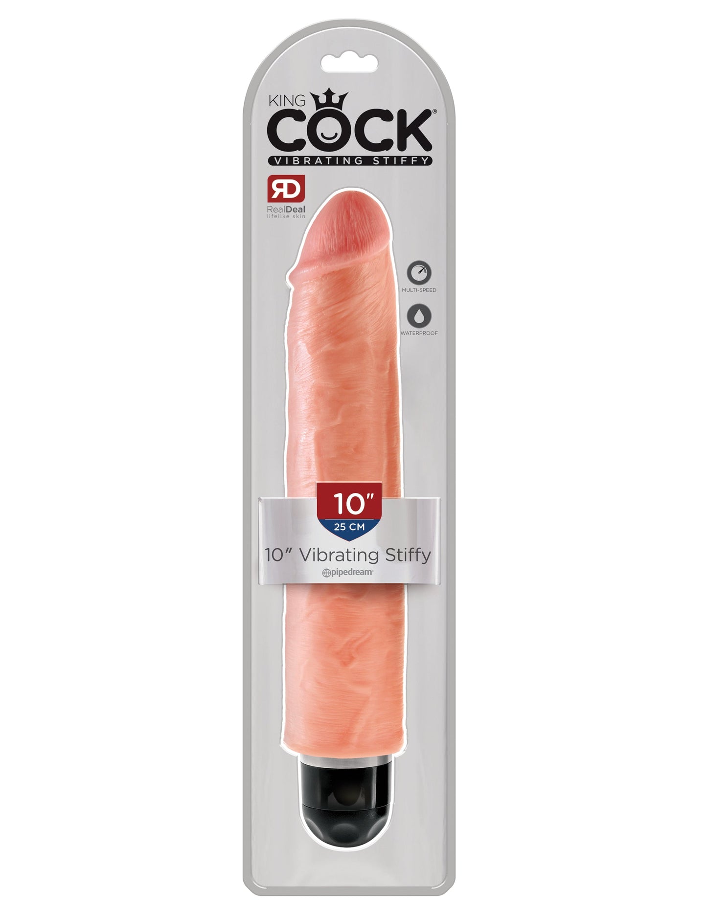King Cock 10" Vibrating Stiffy - Light Pd552521
