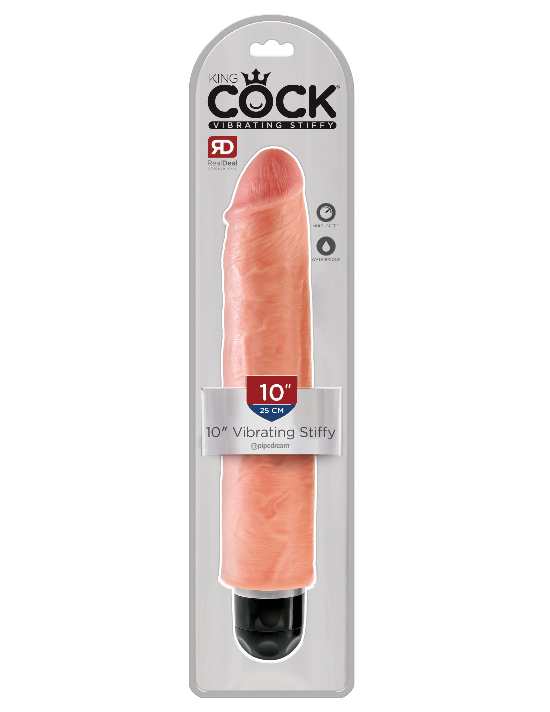 King Cock 10" Vibrating Stiffy - Light Pd552521