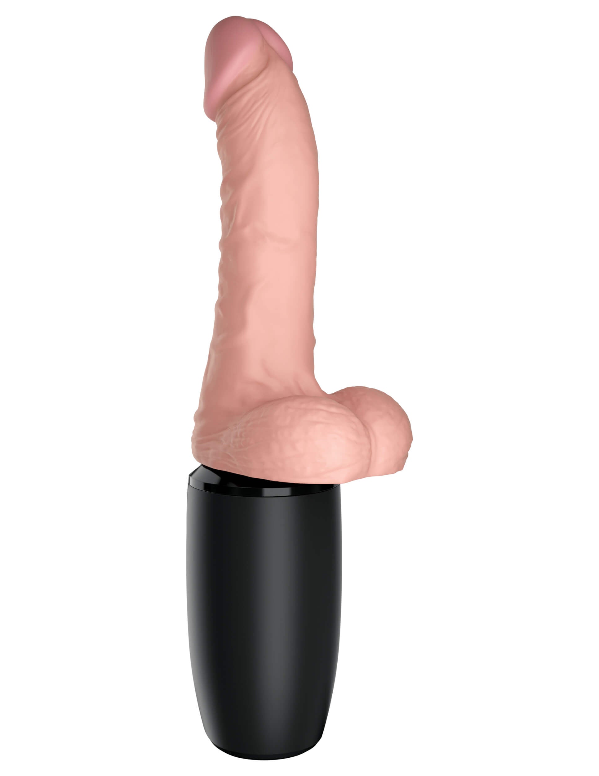 King Cock Plus 6.5" Thrusting Cock With Balls - Light Pd572821