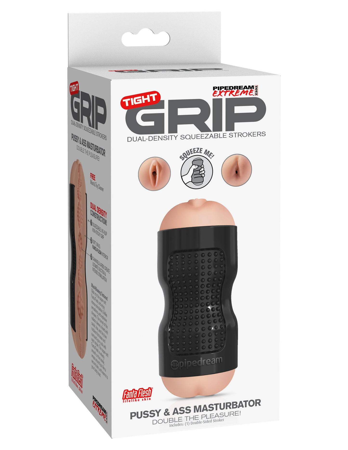 Pdx Extreme Tight Grip Pussy & Ass Masturbator - Black Rd28323