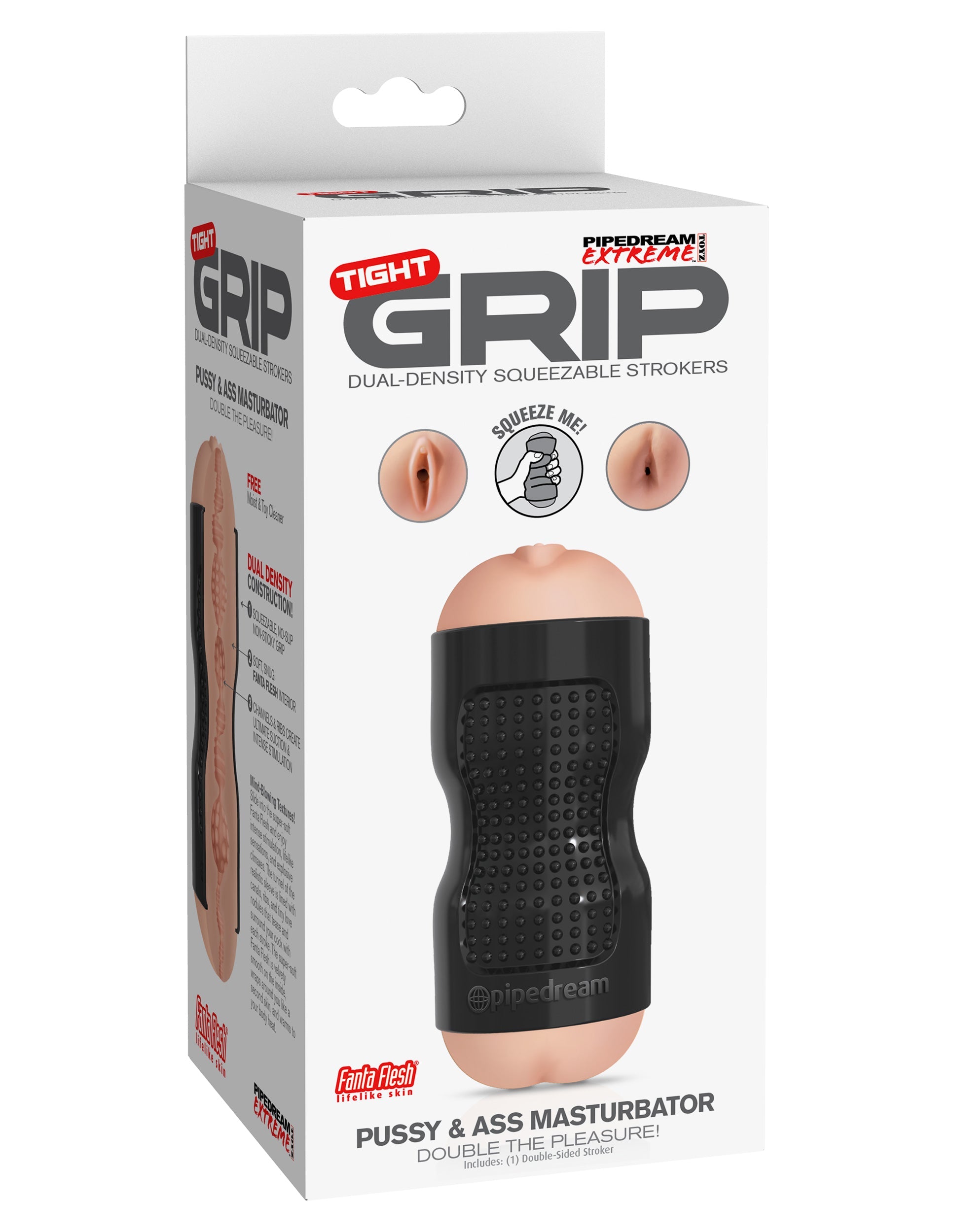 Pdx Extreme Tight Grip Pussy & Ass Masturbator - Black Rd28323