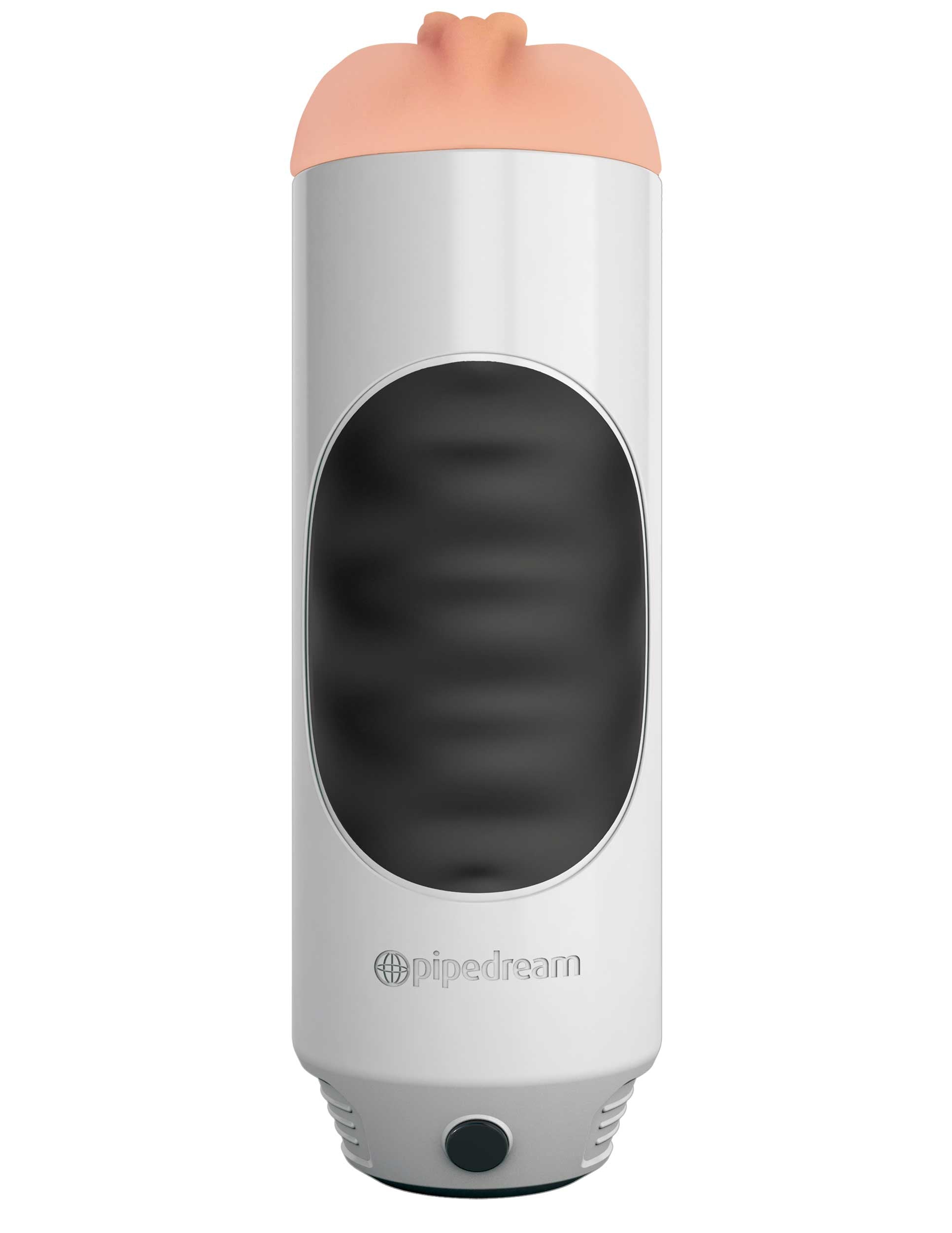 Pdx Extreme Mega Grip Vibrating Stroker Pussy - White Rd292