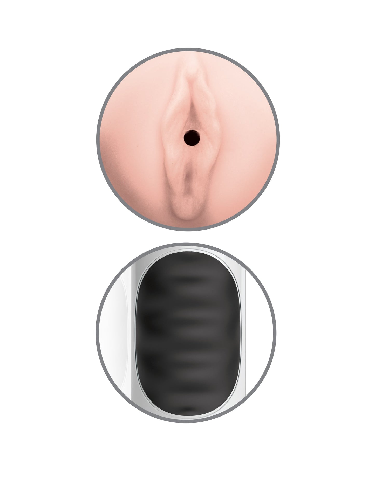 Pdx Extreme Mega Grip Vibrating Stroker Pussy - White Rd292