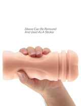 Pdx Extreme Mega Grip Vibrating Stroker Pussy - White Rd292
