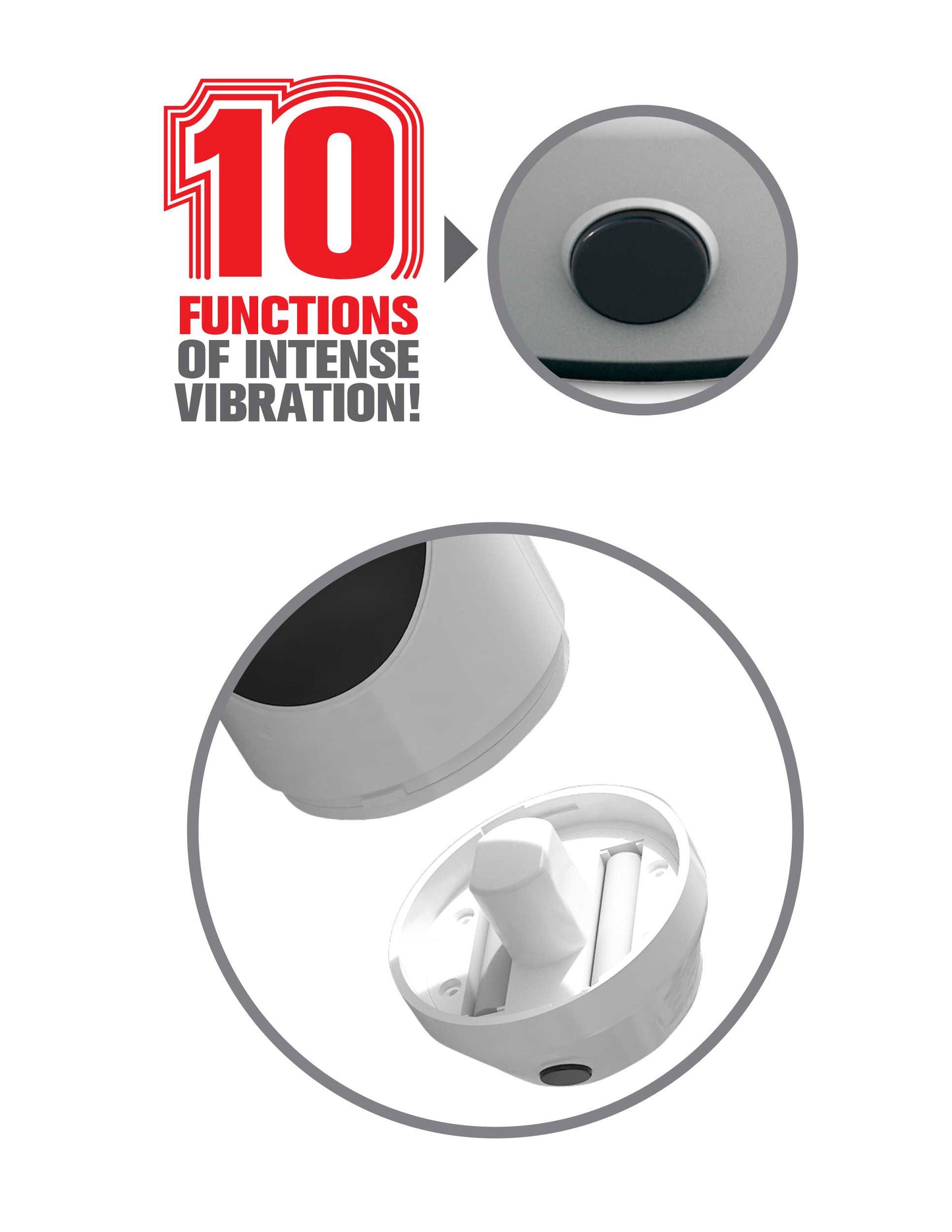 Pdx Extreme Mega Grip Vibrating Stroker Pussy - White Rd292