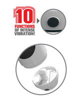 Pdx Extreme Mega Grip Vibrating Stroker Pussy - White Rd292
