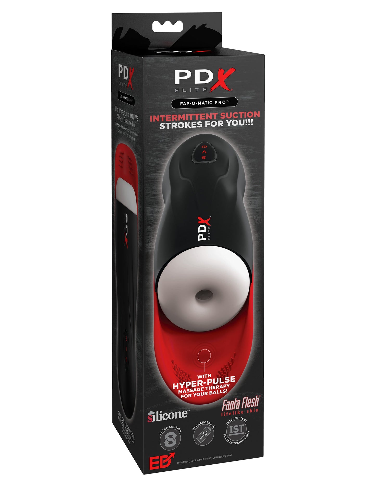 Pdx Elite Fap-O-Matic Pro - White/Red Rd54720