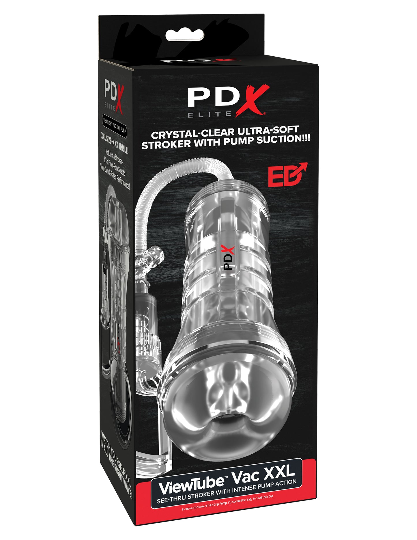 Pdx Elite Viewtube Vac Xxl Pump See-Thru Ez-Grip Pu Rd56020