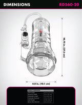 Pdx Elite Viewtube Vac Xxl Pump See-Thru Ez-Grip Pu Rd56020