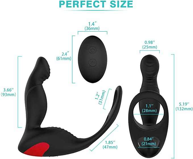 Anillo Masajeador Prostático Inalambrico QF207-Anillos-Sexo Sentido-SexoSentido