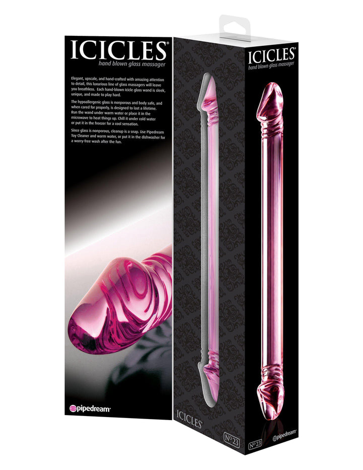Masturbador de vidrio Icicles 23-Juguetes-Sexo Sentido-SexoSentido