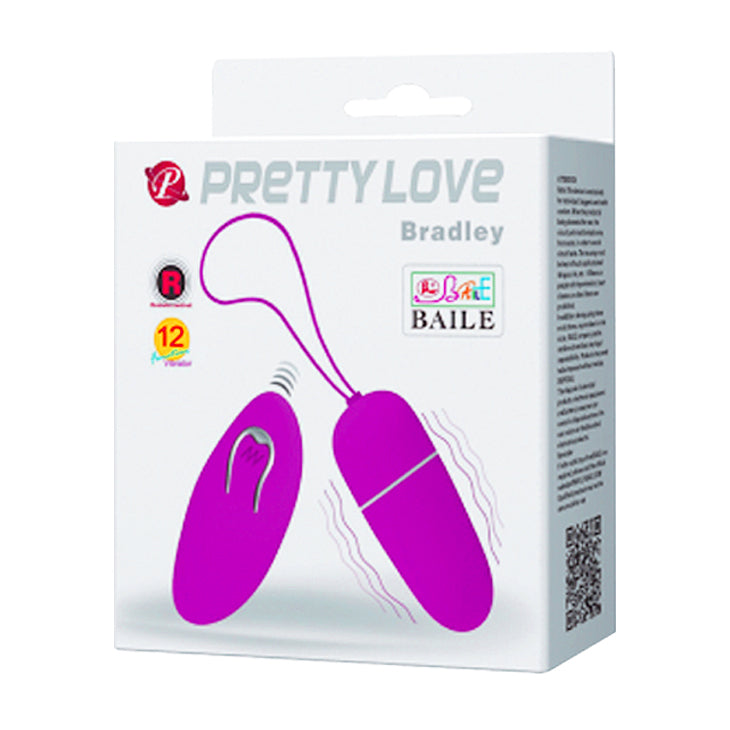 Huevo Vibrador 12 Funciones Bradley Pretty Love-Juguetes-Sexo Sentido-SexoSentido