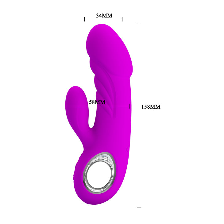Vibrador Doble Estimulación Ansel Pretty Love-Juguetes-Sexo Sentido-SexoSentido