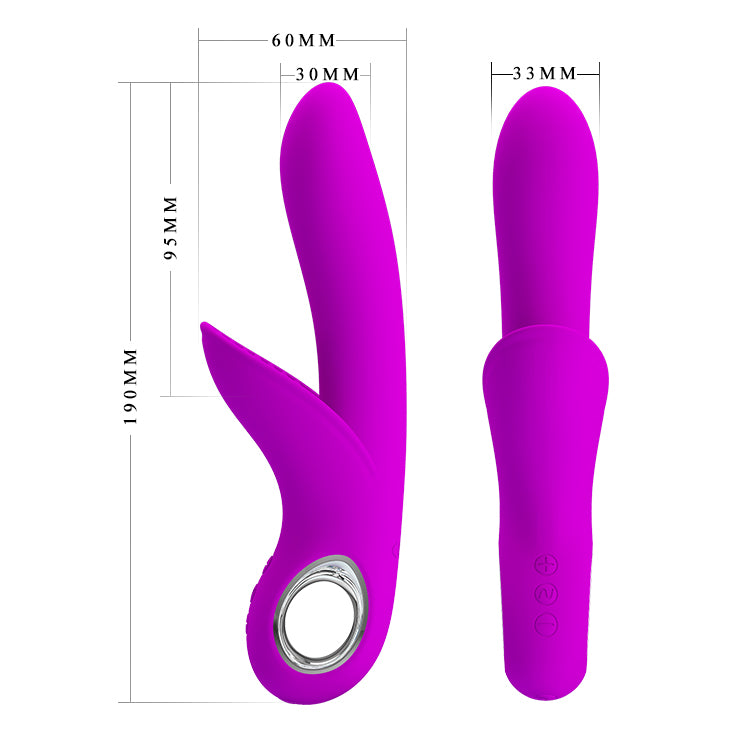Vibrador doble estimulación Carol Pretty Love 7 Funciones-Juguetes-Sexo Sentido-SexoSentido