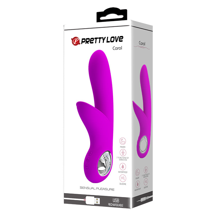 Vibrador doble estimulación Carol Pretty Love 7 Funciones-Juguetes-Sexo Sentido-SexoSentido