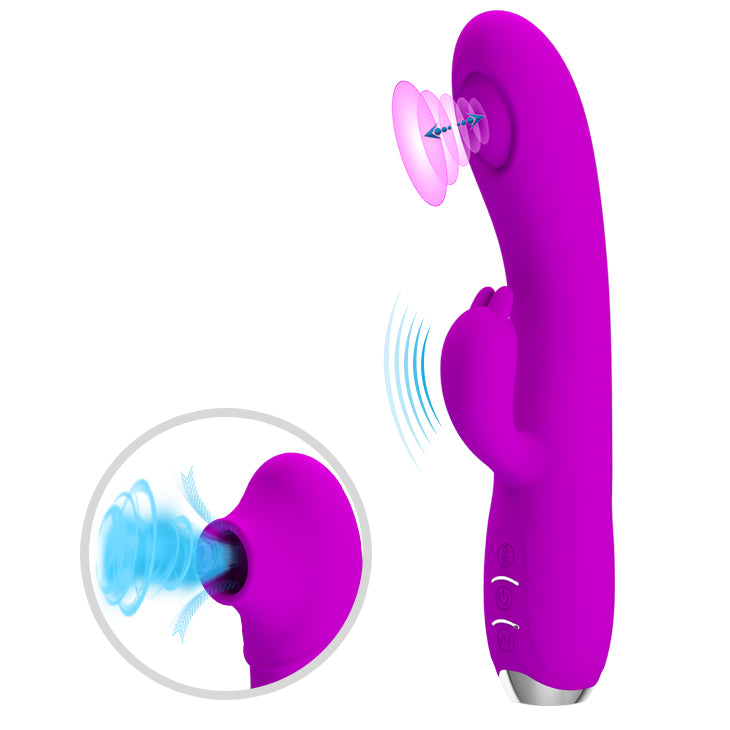 Regina Vibrador + Succionador + Estimulador de Clitoris Purple-Juguetes-Sexo Sentido-SexoSentido