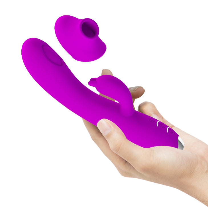 Regina Vibrador + Succionador + Estimulador de Clitoris Purple-Juguetes-Sexo Sentido-SexoSentido