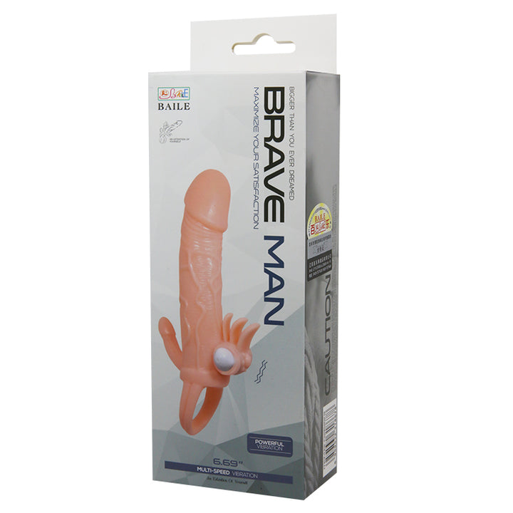 Funda con Vibración Brave Man-Juguetes-Sexo Sentido-SexoSentido