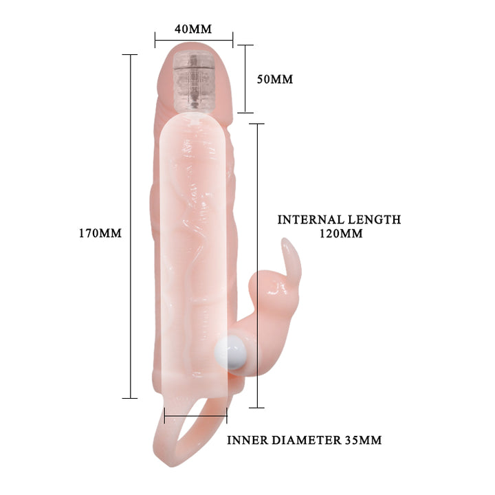 Funda Extensora con Vibración Brave Man-Juguetes-Sexo Sentido-SexoSentido