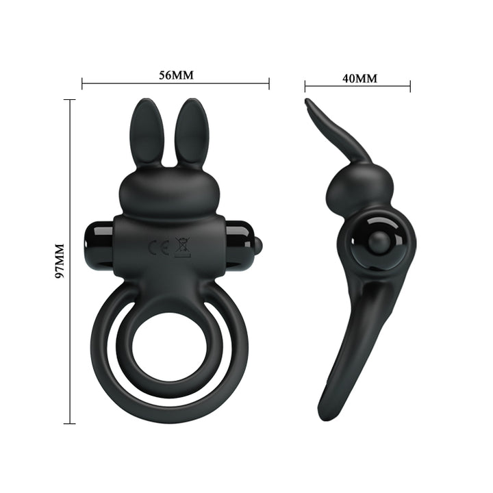 Anillo Pretty Love Bunny Black-Juguetes-Sexo Sentido-SexoSentido