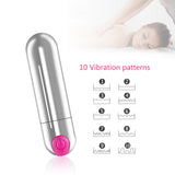 Bala Vibradora Chrome Pink 10 Funciones Recargable-Juguetes-Sexo Sentido-SexoSentido