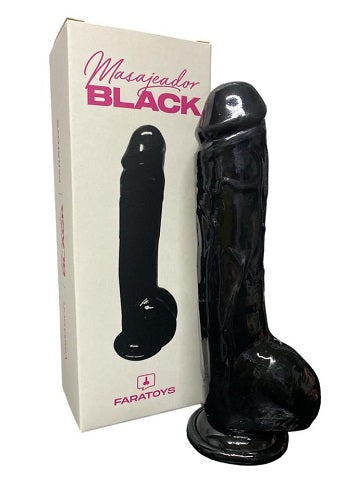 Masturbador Black Fara Toys-Dildo realista-Sexo Sentido-SexoSentido