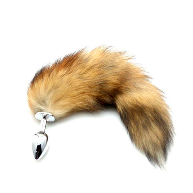 Plug Cola Metálico Foxy Brown-Juguetes-Sexo Sentido-SexoSentido