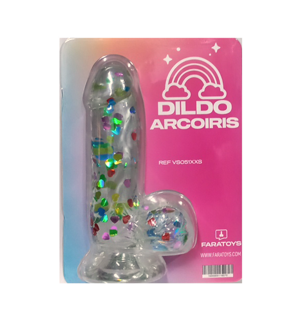Masturbador Dildo Arcoíris-Dildo realista-Sexo Sentido-SexoSentido