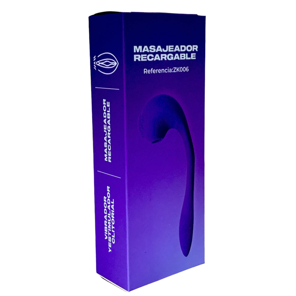 Vibrador Doble Estimulador Purple Recargable-Juguetes-Sexo Sentido-SexoSentido