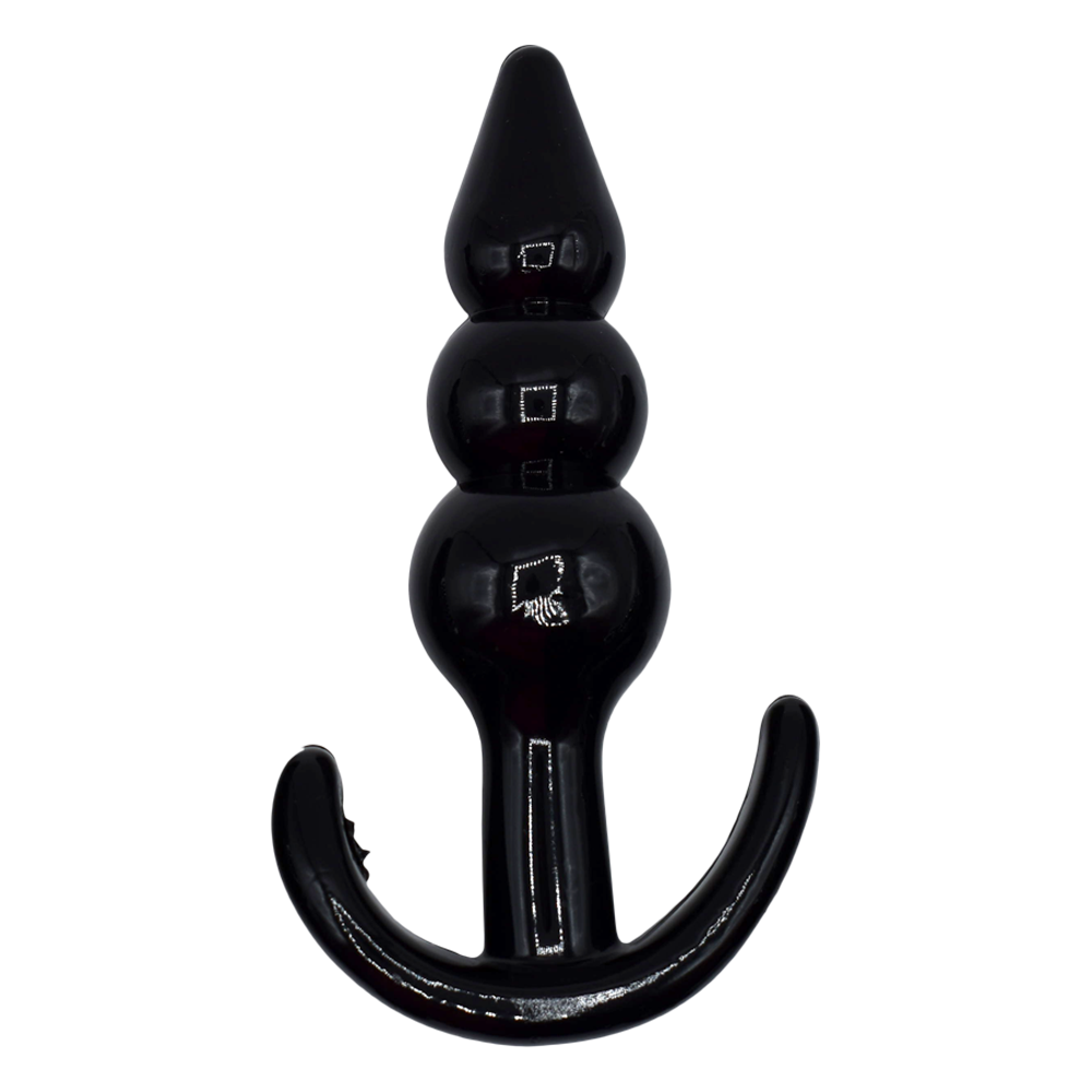 Plug Beads Anal Black-Juguetes-Sexo Sentido-SexoSentido