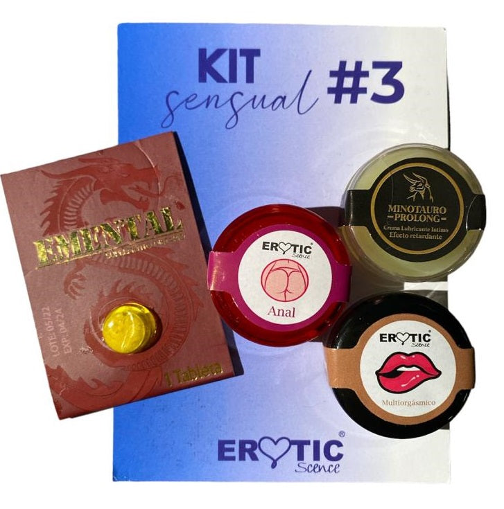 Kit Sensual #3 Erotic Scence-Cosméticos-Sexo Sentido-SexoSentido
